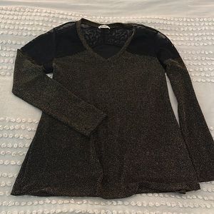 Women’s Bronze and black lace top. Never worn. Perfect condition. Size medium